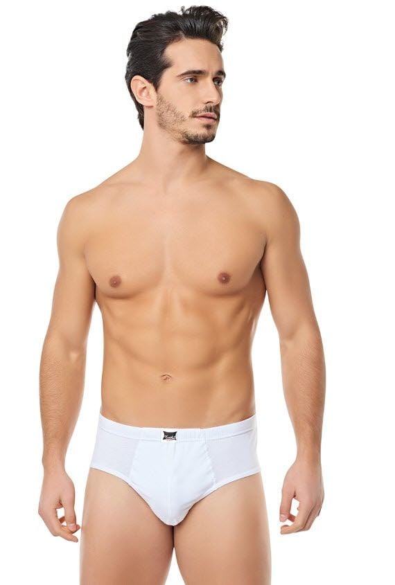 Tutku 0109 Erkek Kom Slip Beyaz/Siyah/Gri