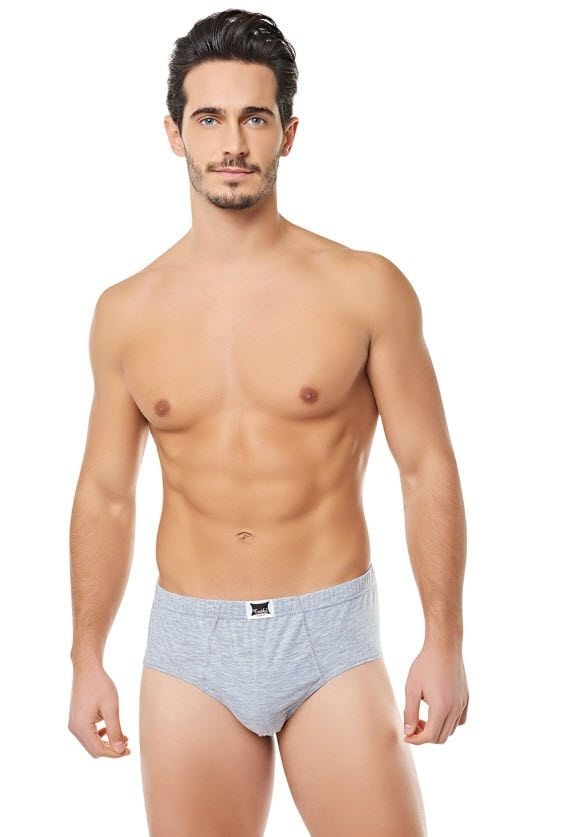 Tutku 0109 Erkek Kom Slip Beyaz/Siyah/Gri