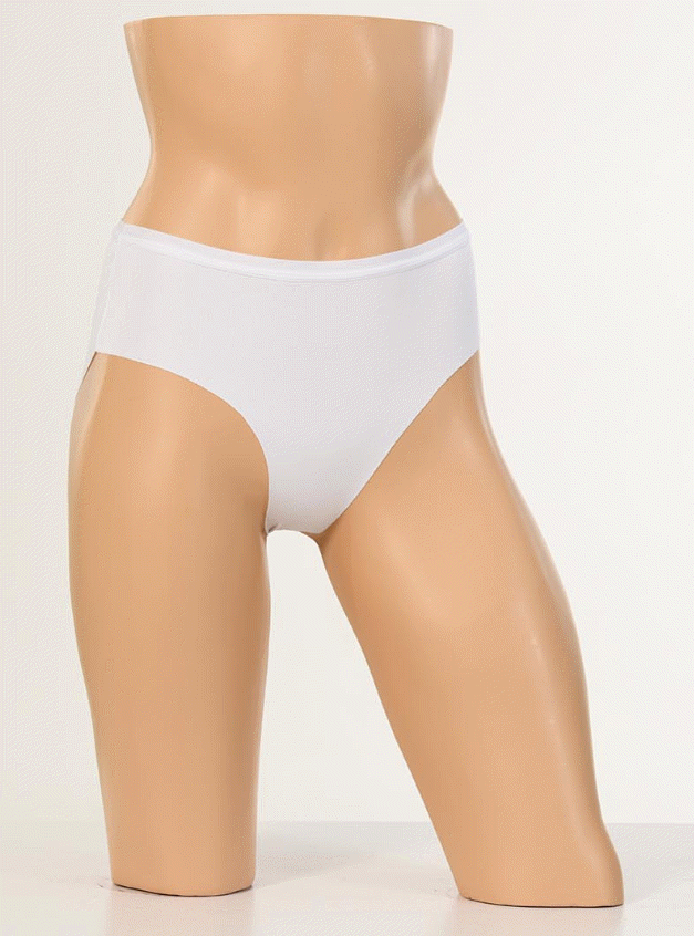Dondeza Beli Lastikli dikişsiz Bikini 12'li BEYAZ - M