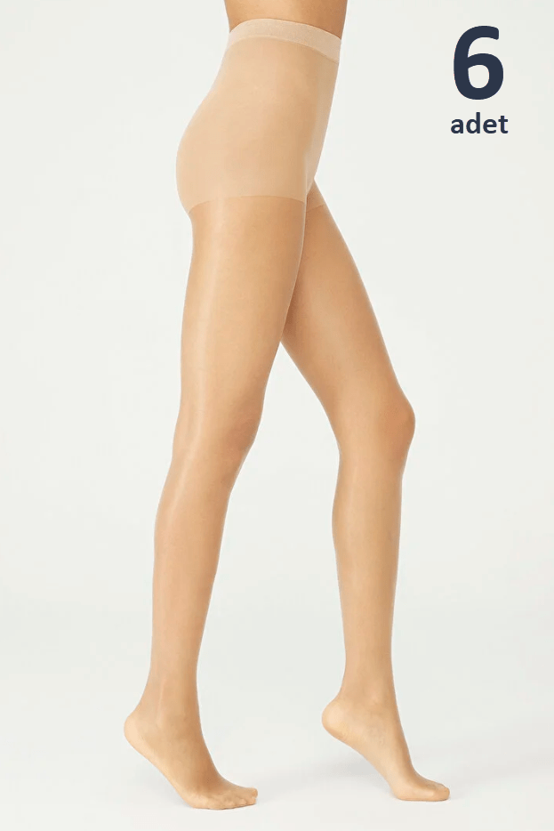 Penti Fit (Parlak) 15 den Külotlu Çorap 6'lı/ Ten (57)