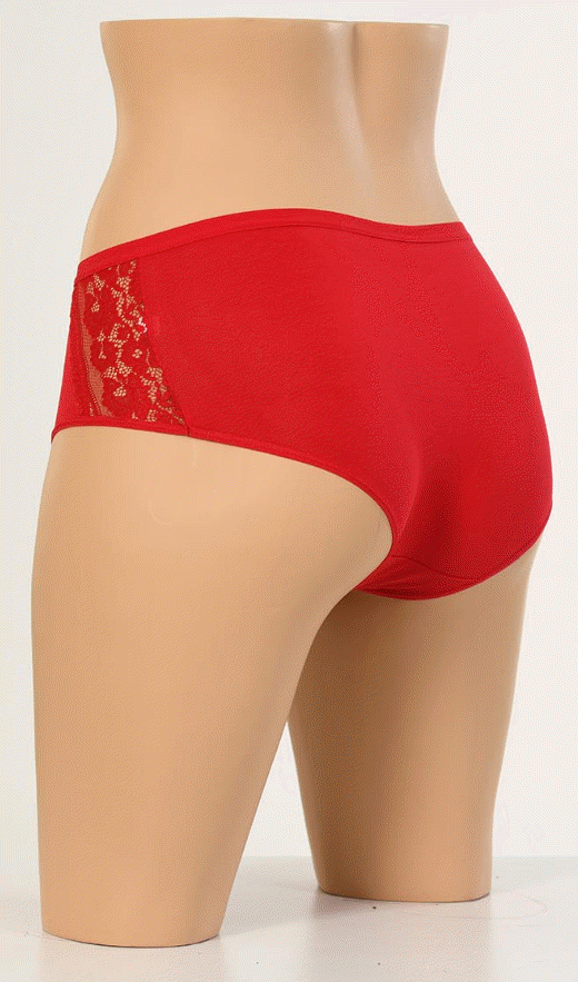 Dondeza Yüksekbel İki Yanı Dantel Bayan Külot 12'li