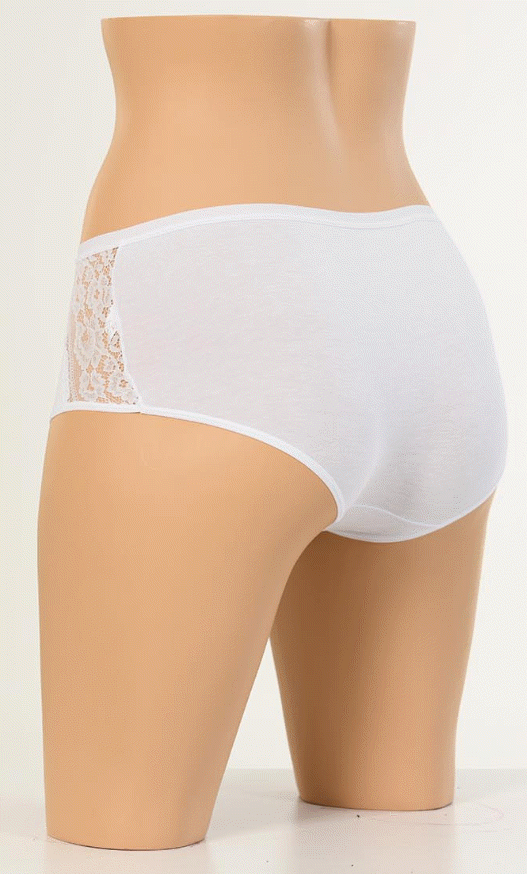 Dondeza Yüksekbel İki Yanı Dantel Bayan Külot 12'li