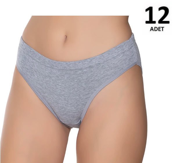 Gümüş  Kadın Riban Bikini 12'li 5001