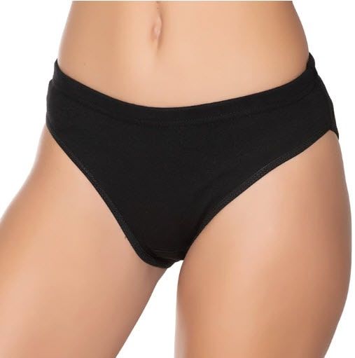 Gümüş  Kadın Riban Bikini 12'li 5001 SİYAH - STANDART