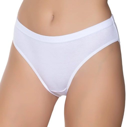 Gümüş  Kadın Riban Bikini 12'li 5001 BEYAZ - STANDART