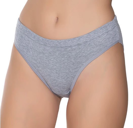 Gümüş  Kadın Riban Bikini 12'li 5001 GRİ - STANDART