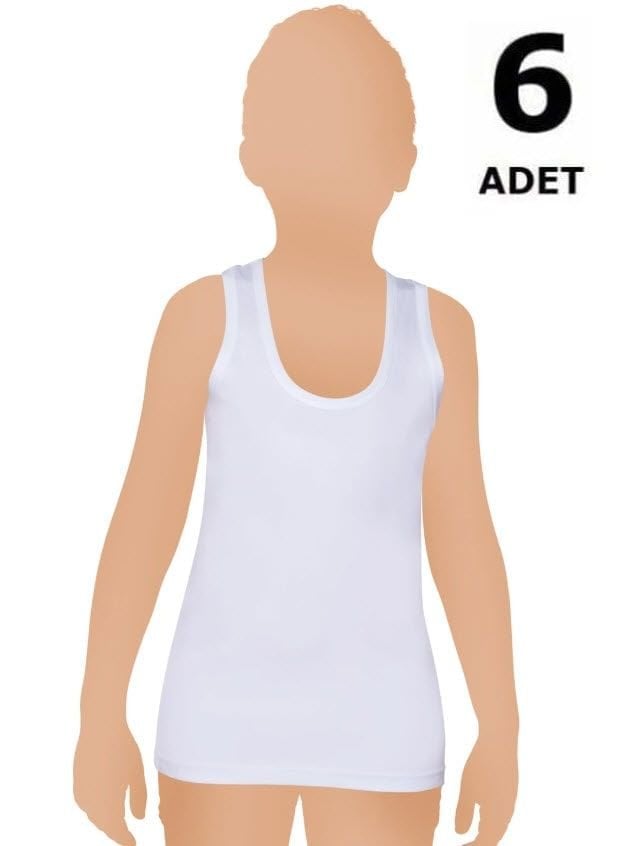 Gümüş Erkek Çocuk Penye Atlet 6'lı 3021