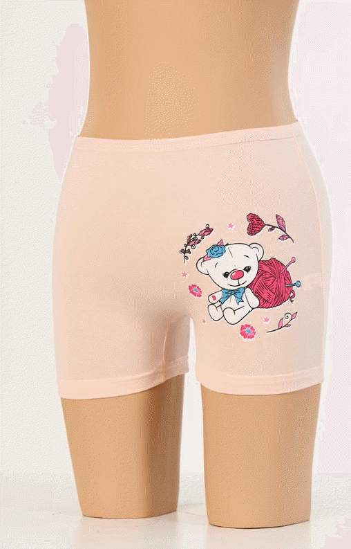 Dondeza Baskılı Kız Çocuk Boxer 6'lı