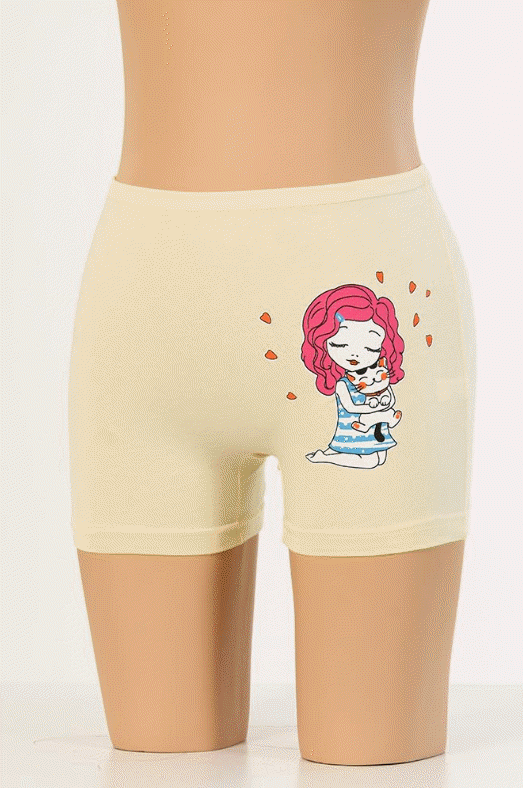Dondeza Baskılı Kız Çocuk Boxer 6'lı