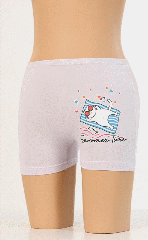 Dondeza Baskılı Kız Çocuk Boxer 12'li