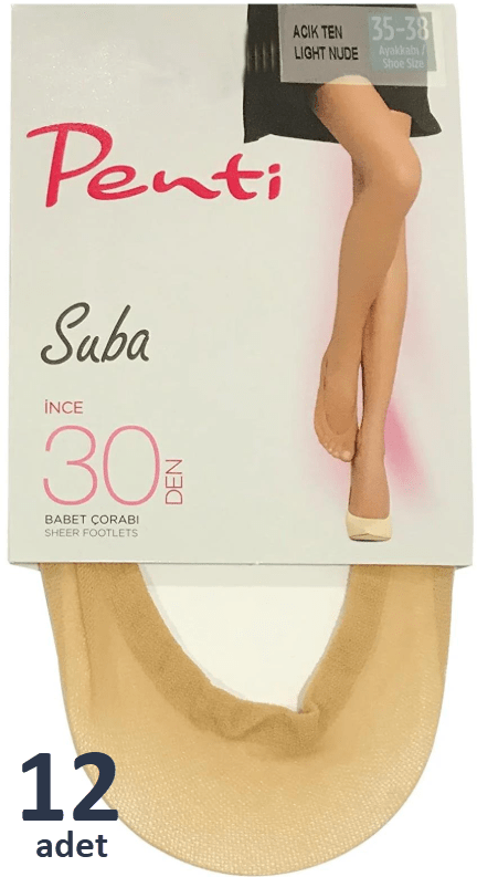 Penti Suba 30 den Babet Çorabı 12'li / Ten (57)
