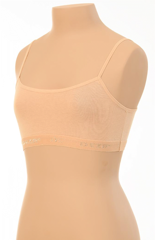 Dondeza Düz İp Askılı Kız Çocuk Büstiyer 12'li