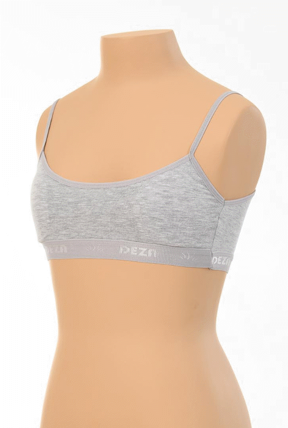 Dondeza Düz İp Askı Petli Kız Çocuk Büstiyer 6'lı