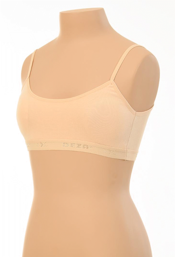 Dondeza Düz İp Askı Petli Kız Çocuk Büstiyer 6'lı