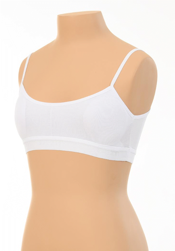 Dondeza Düz İp Askı Petli Kız Çocuk Büstiyer 12'li