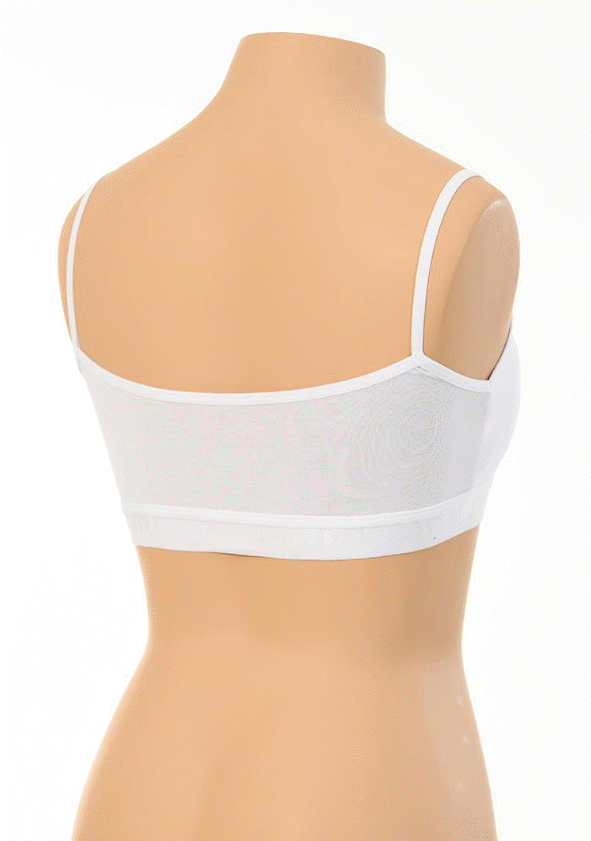 Dondeza Düz İp Askı Petli Kız Çocuk Büstiyer 12'li