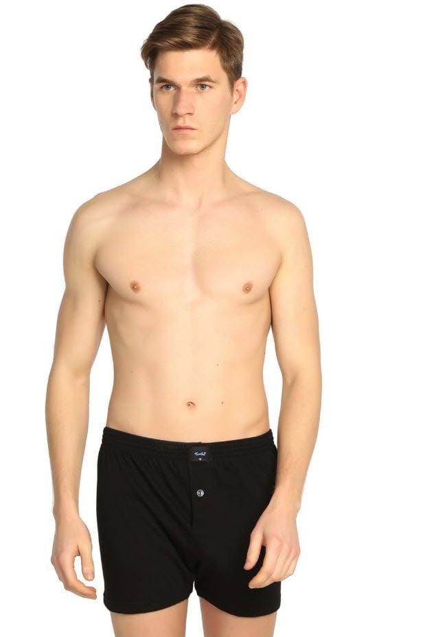 Tutku 0117 Erkek Havlu Bel Penye Düz Boxer