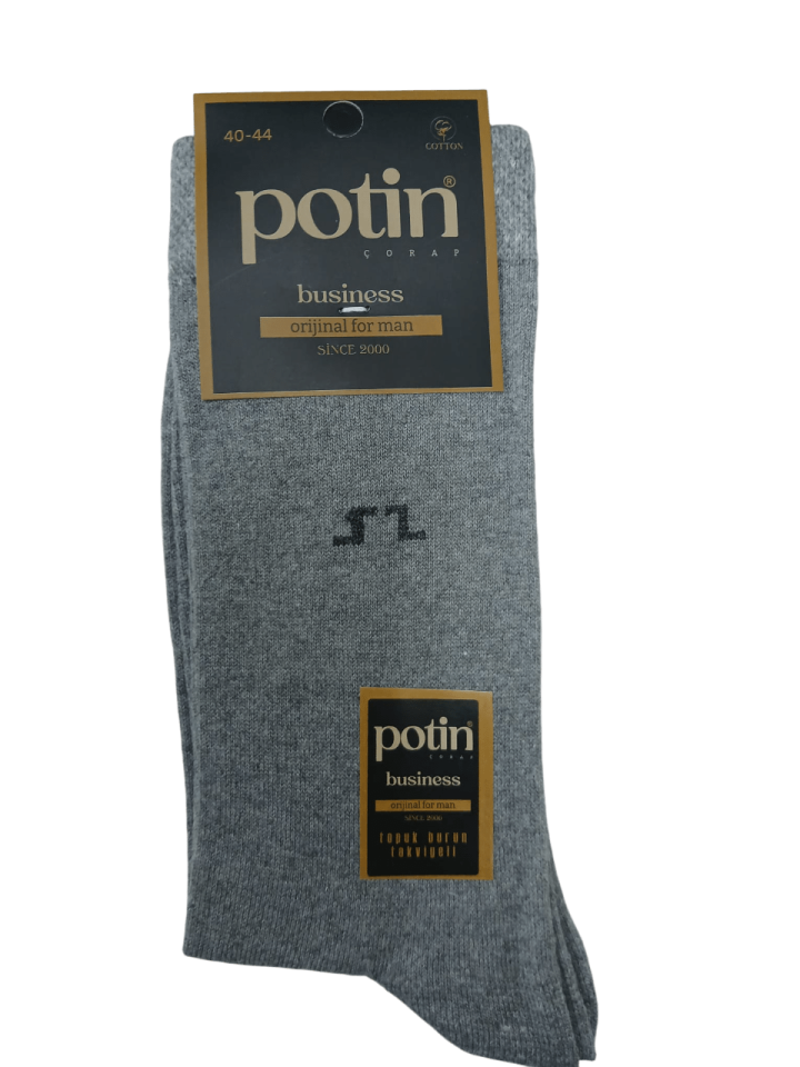 Potin Coton Erkek Business Likralı Çorap 12' li