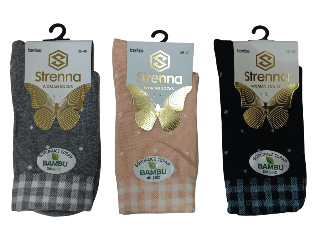 Strenna Bayan Bambu Çorap 12'li