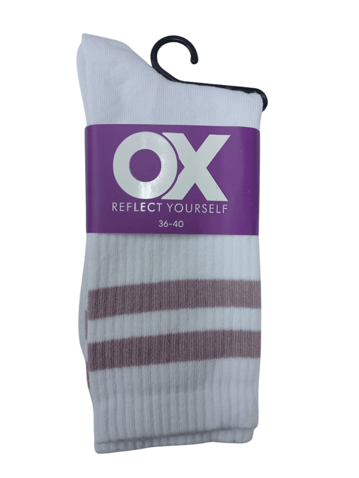 OX Bayan Likralı Kolej Çorap 12'li