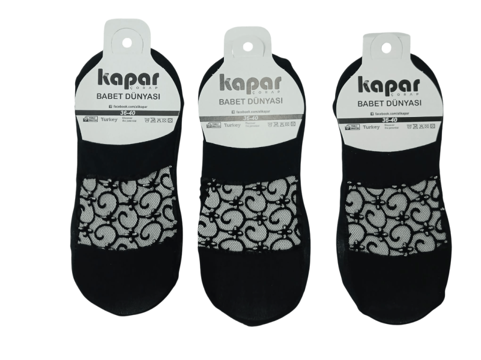 Kapar Bayan İran Babet Tül Çorap 12'li