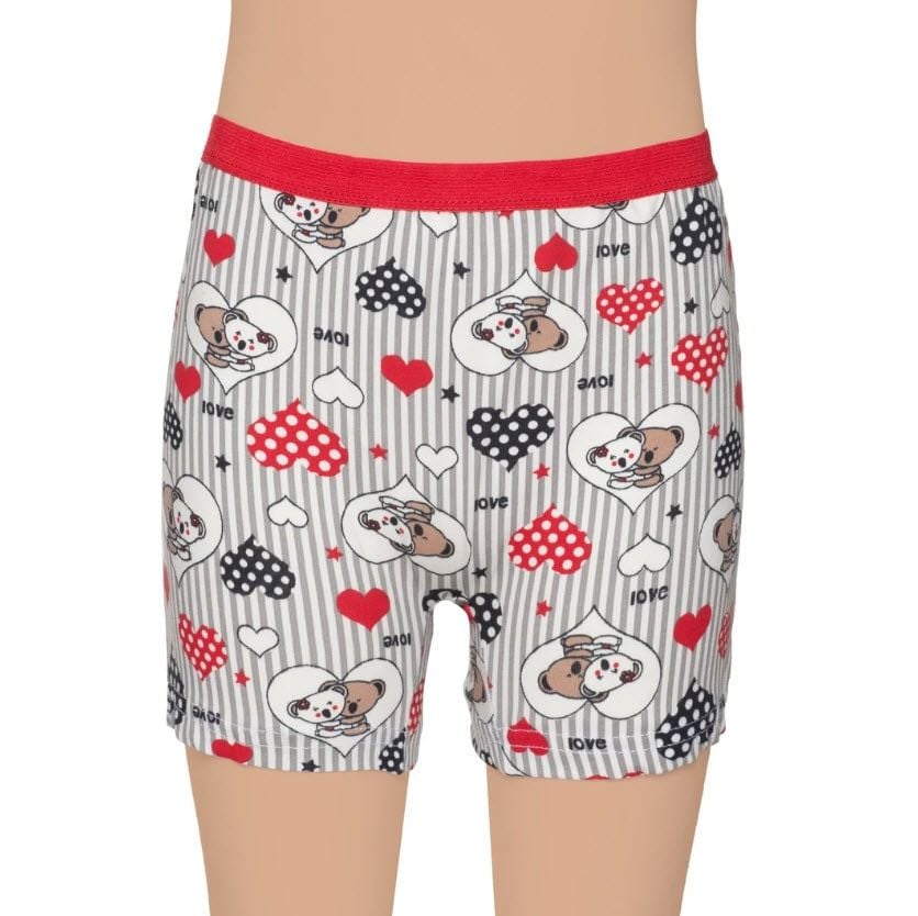 Gümüş Kız Çocuk Likralı Empirme Boxer 3072