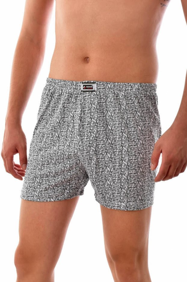 Seher Erkek Empirme Desenli Boxer 12'li