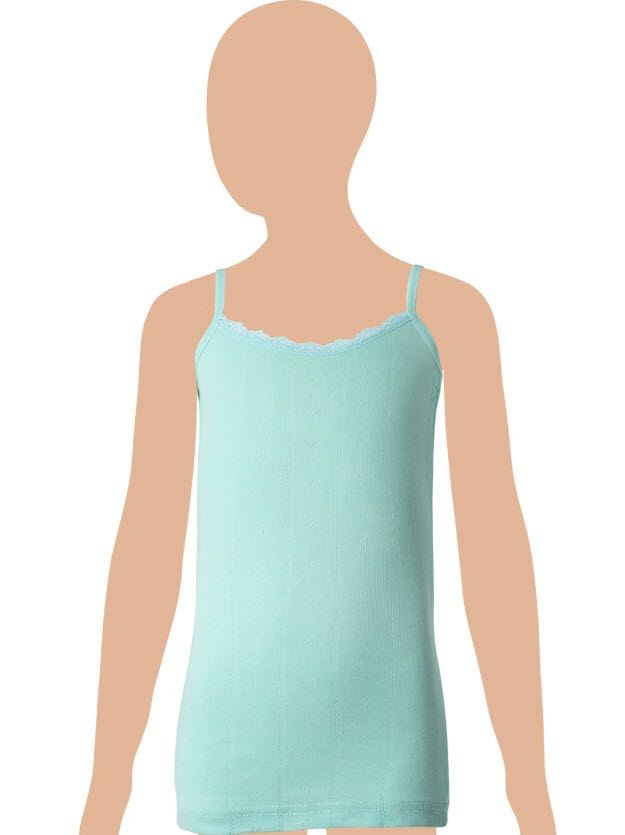 Gümüş Kız Çocuk İp Askılı Jakarlı Atlet 3086