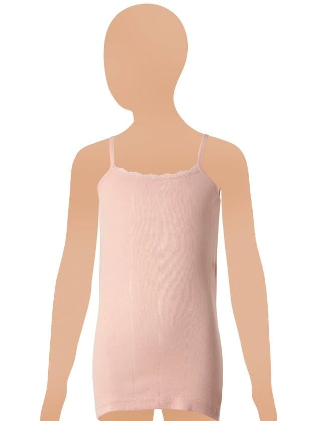 Gümüş Kız Çocuk İp Askılı Jakarlı Atlet 3086