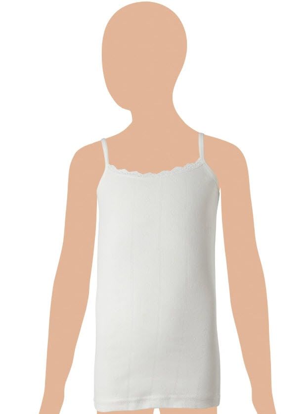 Gümüş Kız Çocuk İp Askılı Jakarlı Atlet 3086