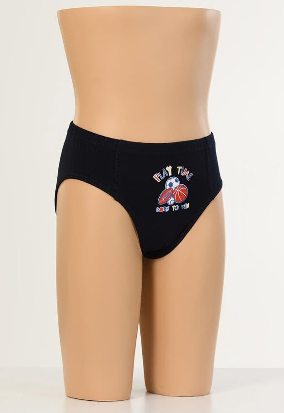 Dondeza Baskılı Erkek Çocuk Slip 12'li