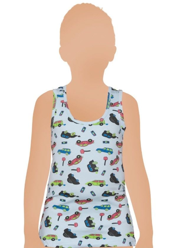 Gümüş Erkek Çocuk Likralı Empirme Atlet 3088