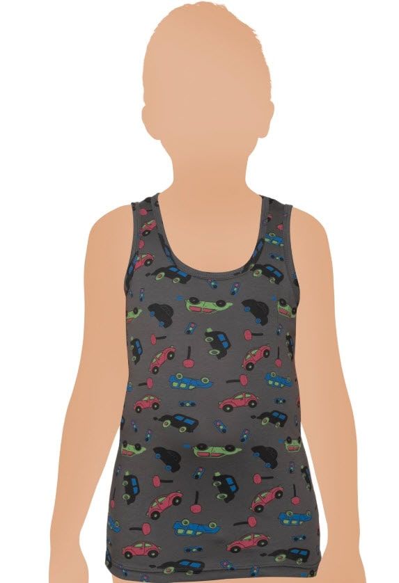 Gümüş Erkek Çocuk Likralı Empirme Atlet 3088