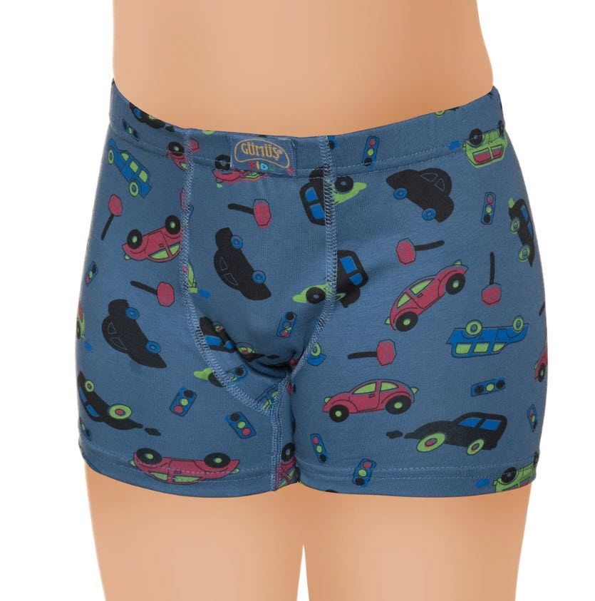 Gümüş Erkek Çocuk Likralı Empirme Boxer 3089