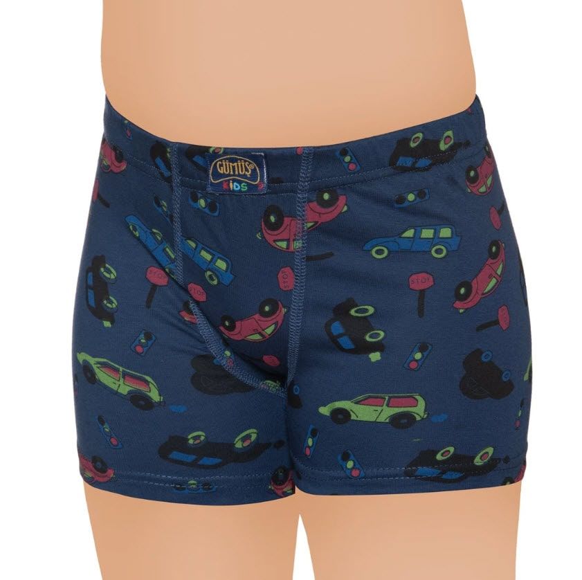 Gümüş Erkek Çocuk Likralı Empirme Boxer 3089