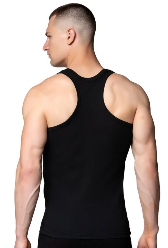 Seher Erkek Ribana Spor Atlet  12'li Beyaz/ Siyah/Gri SİYAH - S