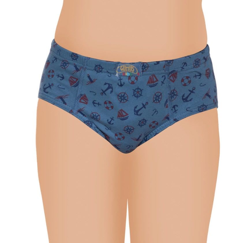 Gümüş  Erkek Çocuk Likralı Empirme Slip Külot 3090