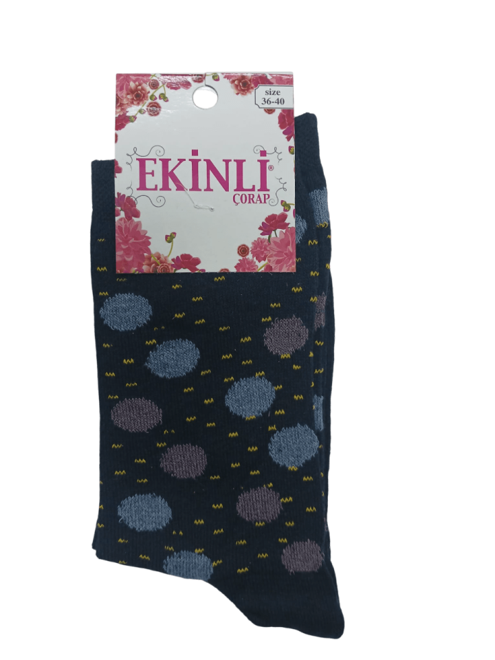 Ekinli Bayan Likralı Çorap 12'li