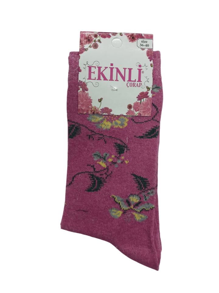 Ekinli Bayan Likralı Çorap 12'li