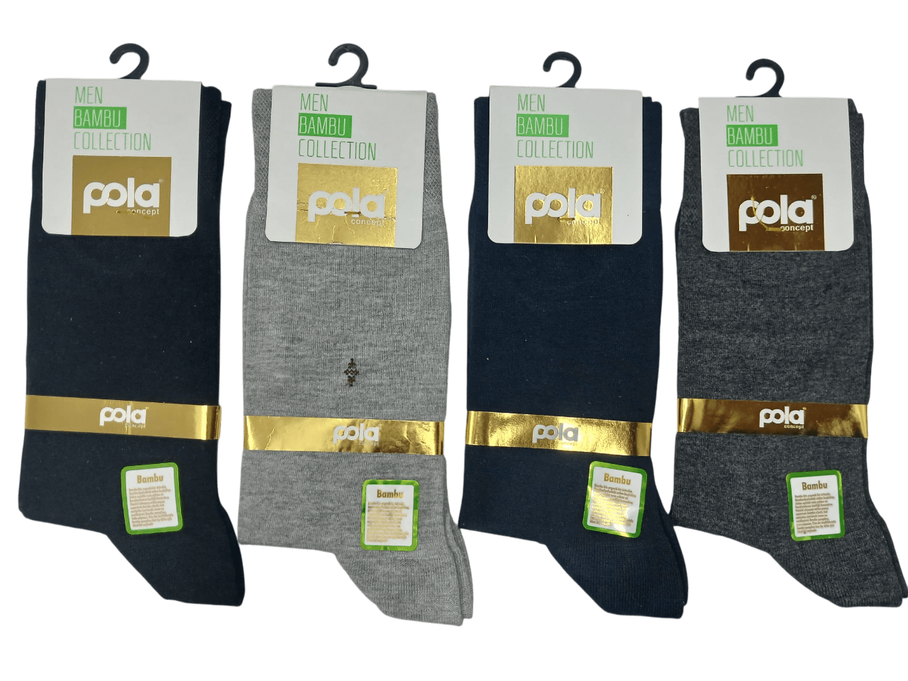 Pola Bambu Yazlık Erkek Çorap 12'li