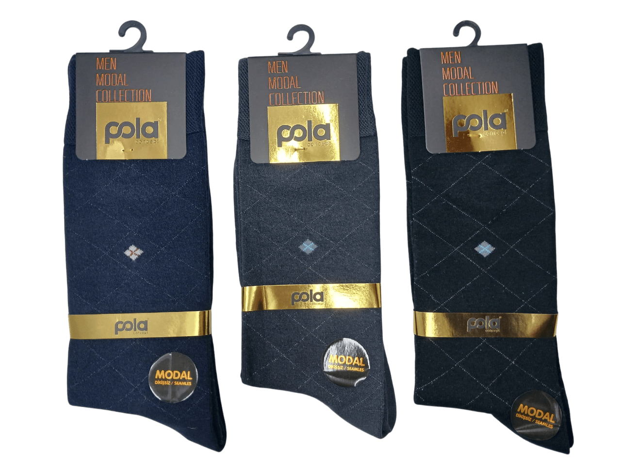 Pola Modal Erkek Likralı Kışlık Çorap 12'li