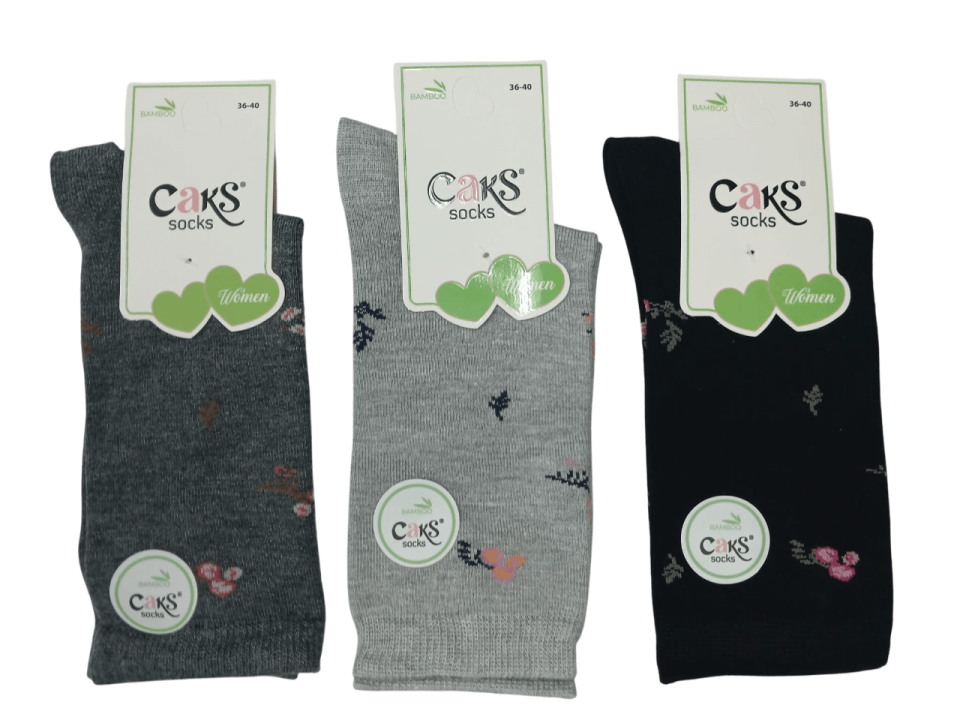 Caks Bayan Bambu Çorap 12'li