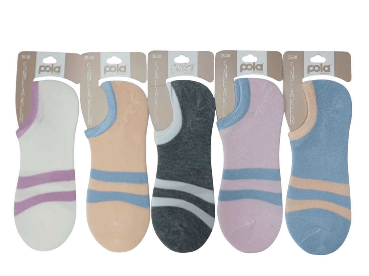 Pola Bambu Bayan Sneaker 12'li