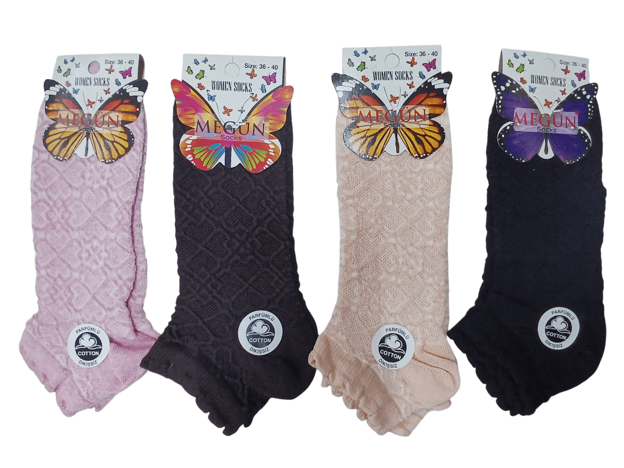 Megün Bayan Penye Dikişsiz Patik 12'li