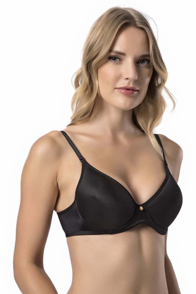 Le Jardin Soft Micro Desteksiz Dolgusuz Sütyen  LJ-9405 SİYAH - 90B