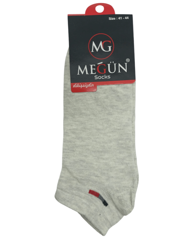 Megün Erkek Likralı Dikişsiz Patik 12'li