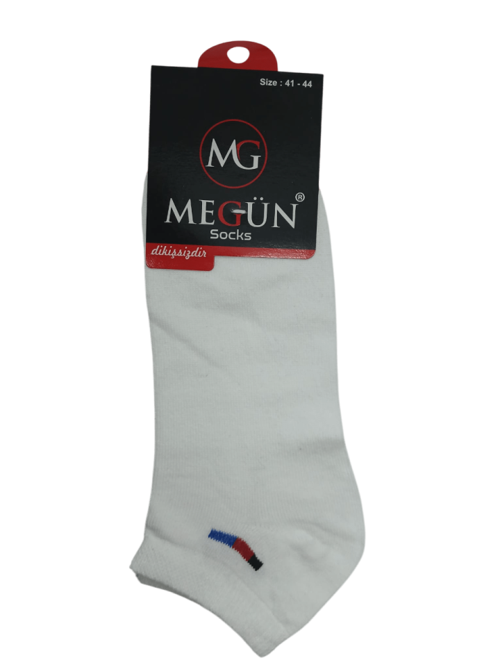 Megün Erkek Likralı Dikişsiz Patik 12'li