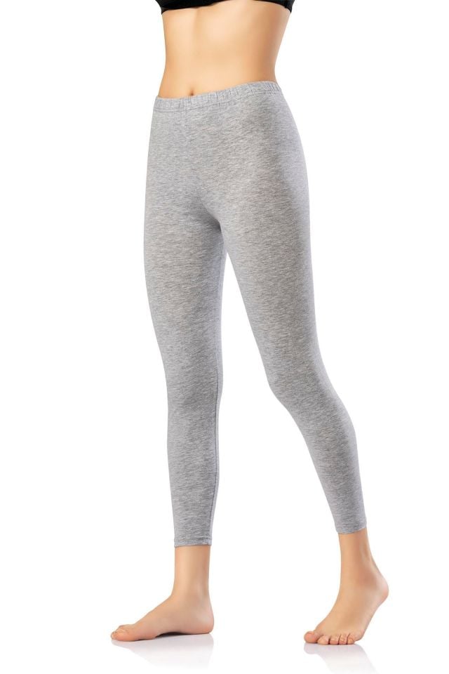 KOTA BAYAN PENYE ELASTAN UZUN TAYT  Siyah-Beyaz-Gri K4000