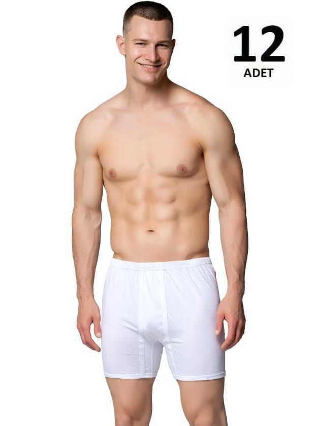 Sedef Yıldızı Erkek Penye Arjantin (Paçalı) Külot 12'li 1006