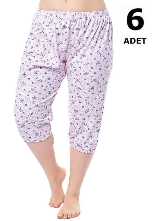 Seher Kadın Tekli İki İplik Empirme Paçalı Don 6'lı